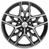 Khomen KHW 1709 7x17 5*110 ET45 DIA67.1 Black Литой