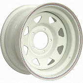 Off Road Wheels УАЗ 8x16 5*139.7 ET-3 DIA110.1 White Штампованный